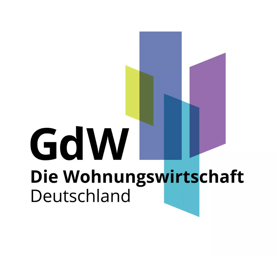 Logo des GdW (Bundesverband der Wohnungswirtschaft). Logo des GdW (Bundesverband der Wohnungswirtschaft).