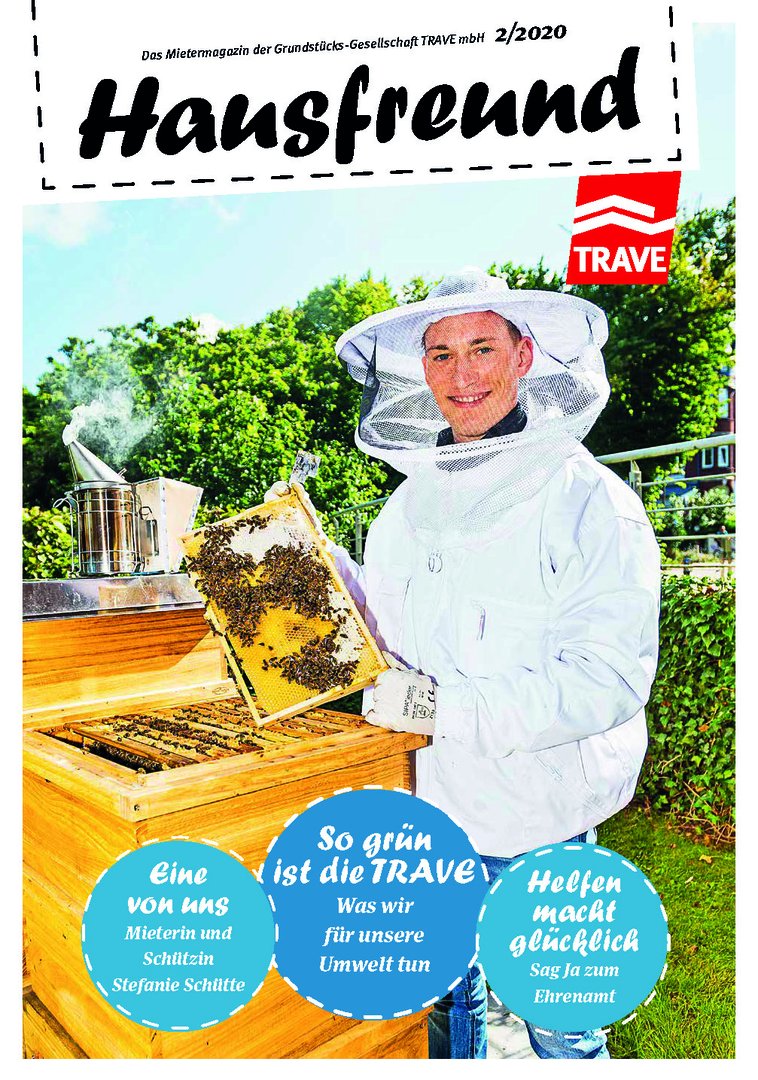 Titelseite Mietermagazin Hausfreund Ausgabe 2 im Jahr 2020